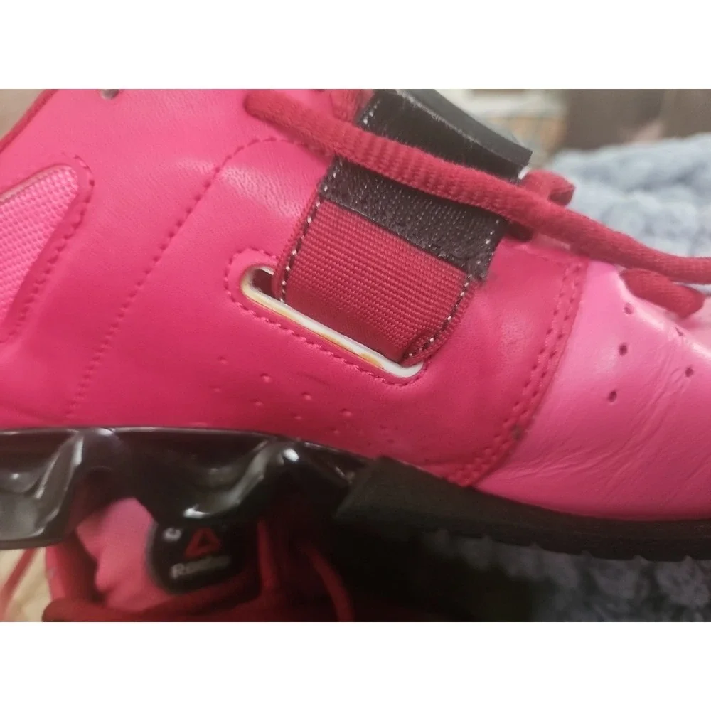 Reebok Womens Crossfit‎ U-Form Lifter Shoe Red Pink Black US 6.5 Nice!